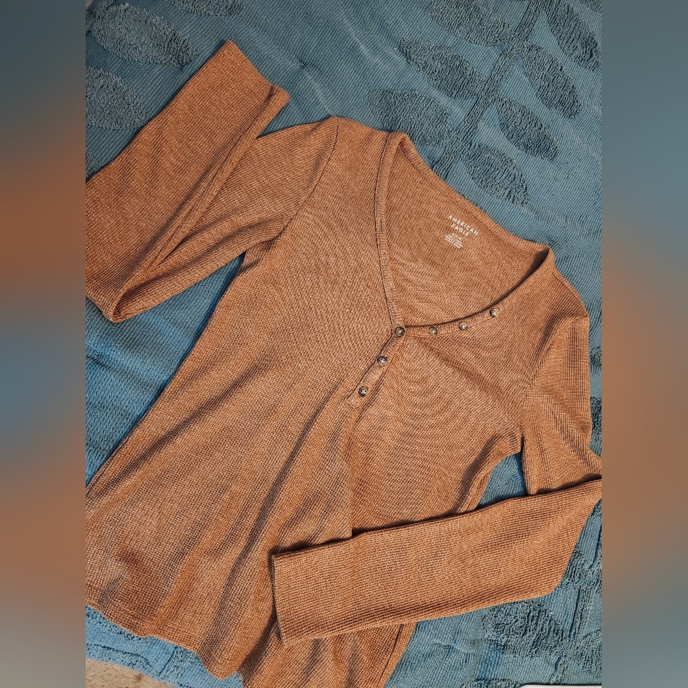American Eagle Thermal Henley